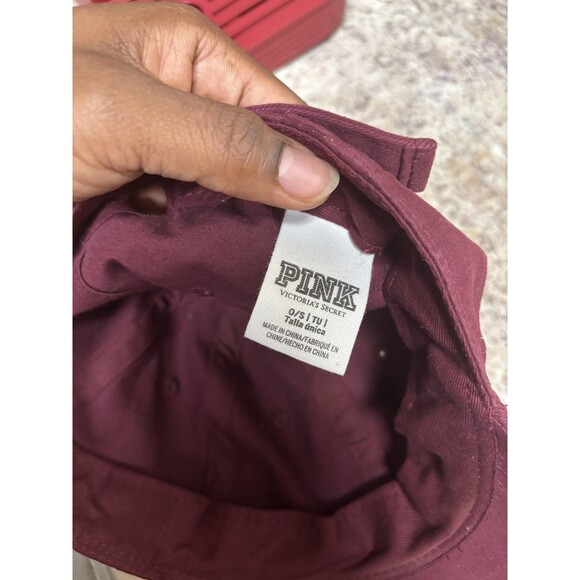 Pink Victoria's Secret women's slideback hat in a red/burgundy  Cap Hat - Picture 3 of 4